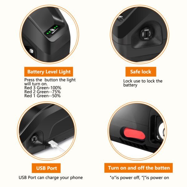 Hailong 1 Down Tube Ebike Battery - 이미지 5