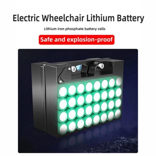 Foldable Electric Wheelchair Battery - Image 5