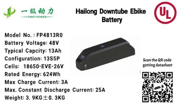 Hailong 48V 13Ah with UL 2271 Ebike battery - Image 2