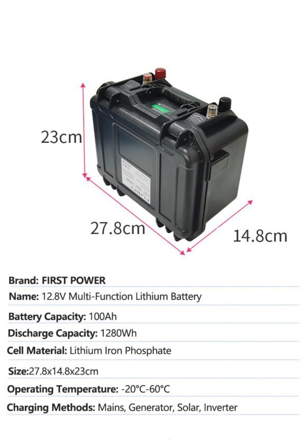 Customized 12V 100Ah ​​Marine Propulsion Lithium Battery Unmanned Ship Lithium iron Phosphate Battery - 图片 5
