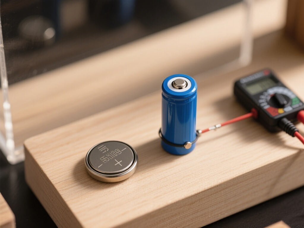 regular battery and a lithium battery