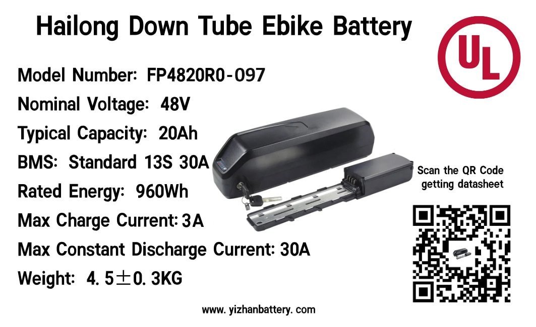 Hailong Down Tube Ebike Battery