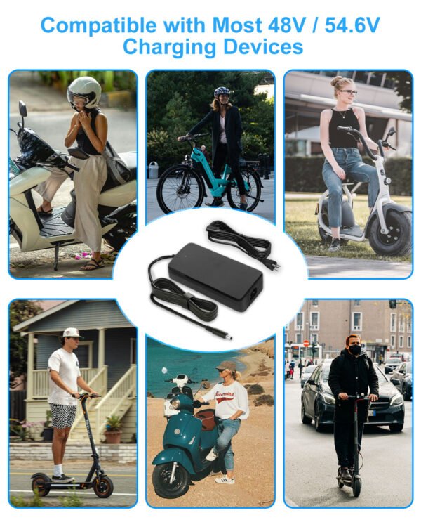 48V 4A Lithium Ion Ebike Charger – Fast & Safe Charging for Electric Bikes – Image 4