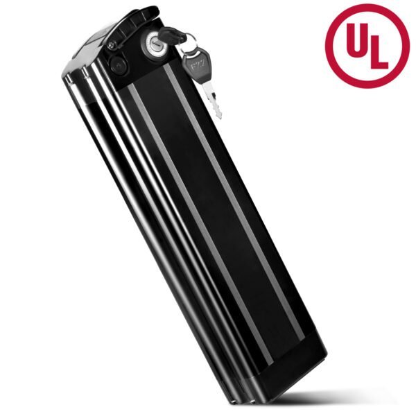 UL Certified 48V 20Ah Silver Fish Seat Tube Battery for E-Bikes