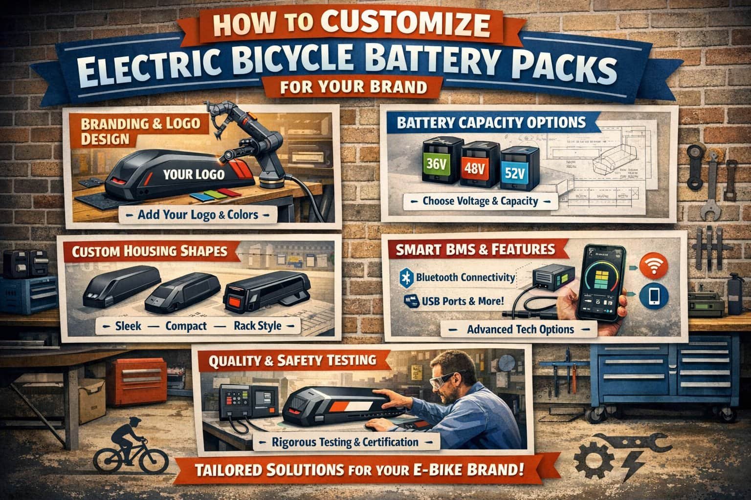 How to Customize Electric Bicycle Battery Packs for Your Brand