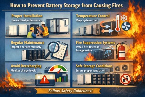 How To Prevent Battery Storage From Causing Fires? - First Power