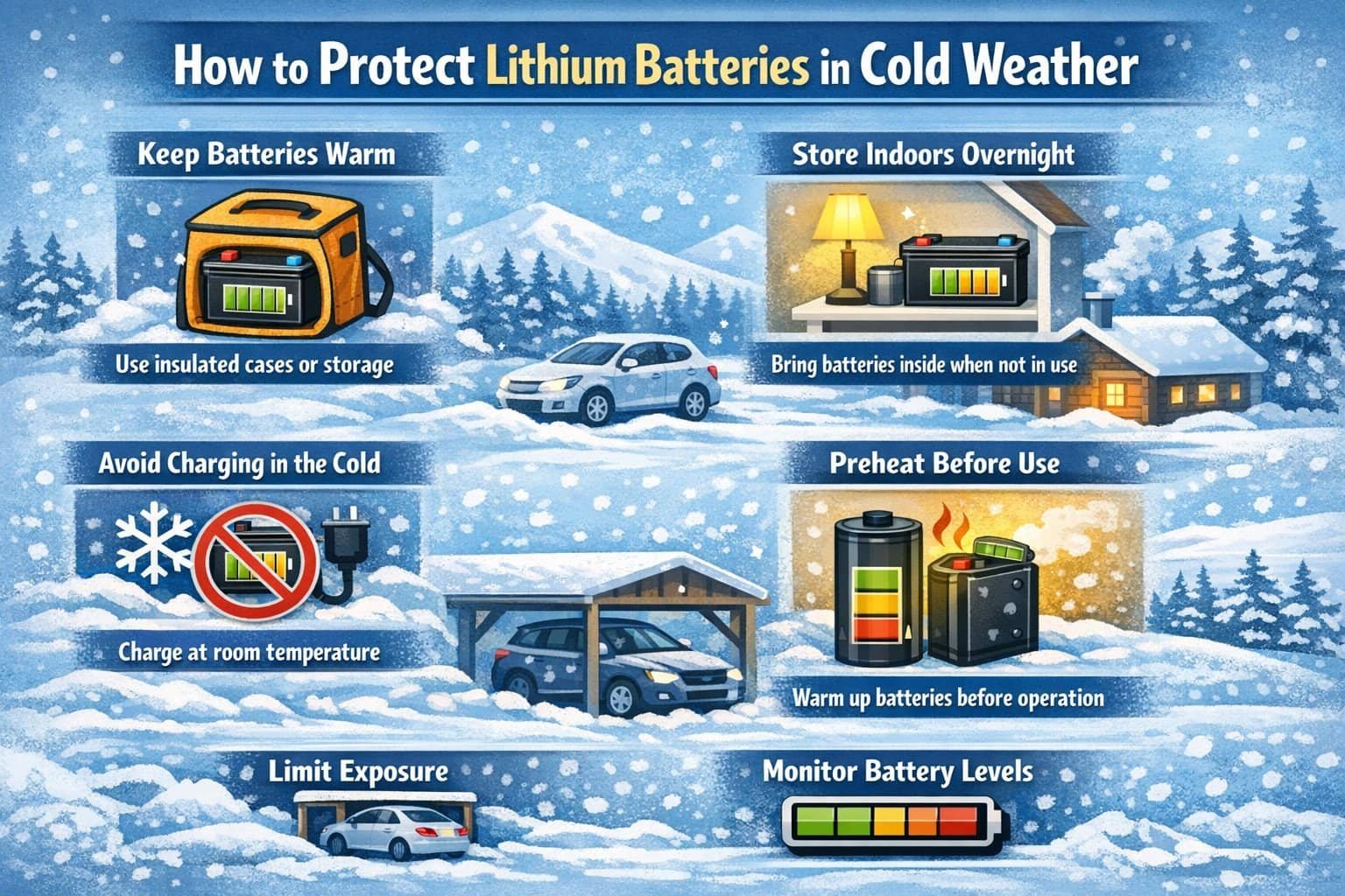 How to Protect Lithium Batteries in Cold Weather