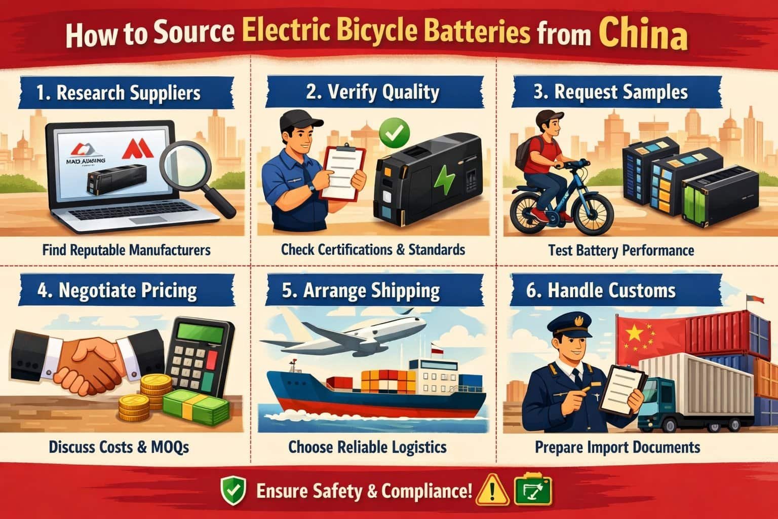 How to Source Electric Bicycle Batteries from China