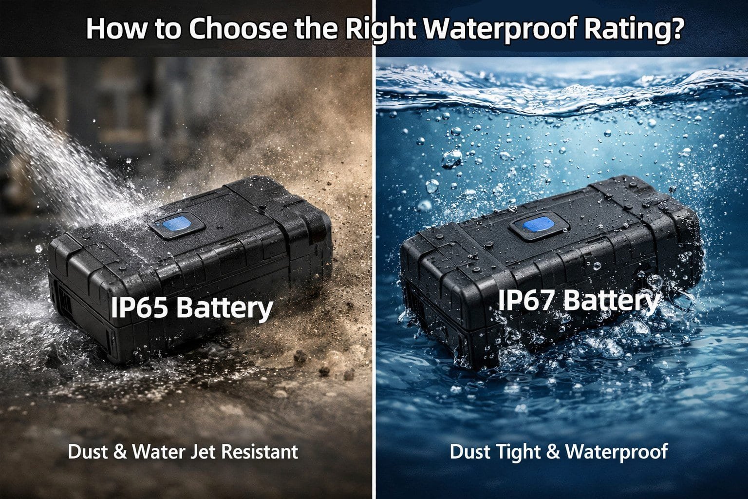 IP65 vs. IP67 Batteries