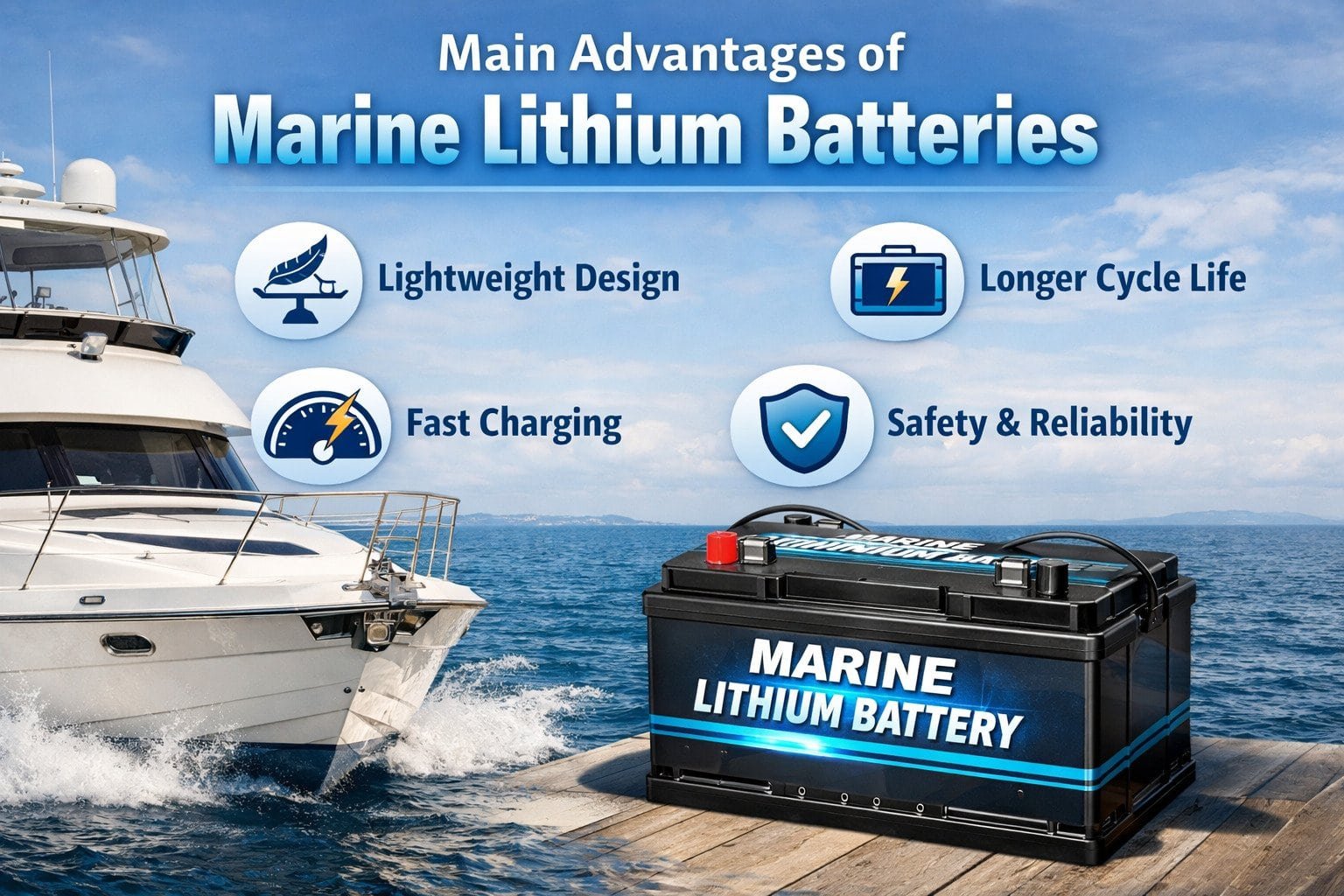 Main Advantages of Marine Lithium Batteries