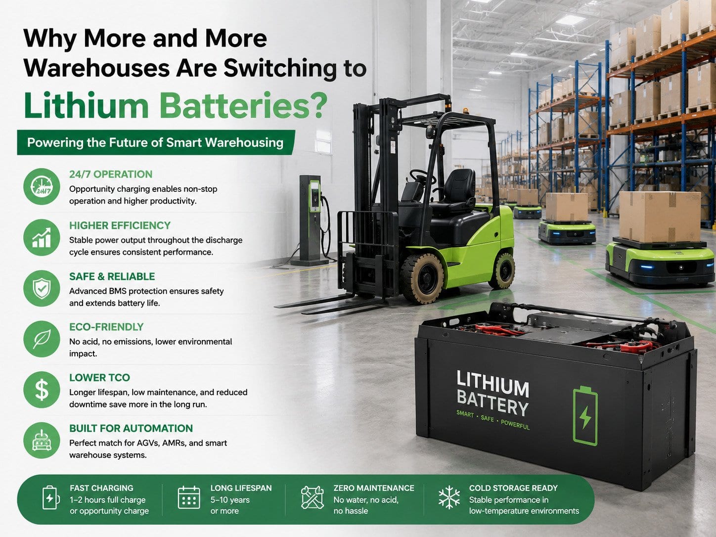 Lithium Batteries in Warehouses