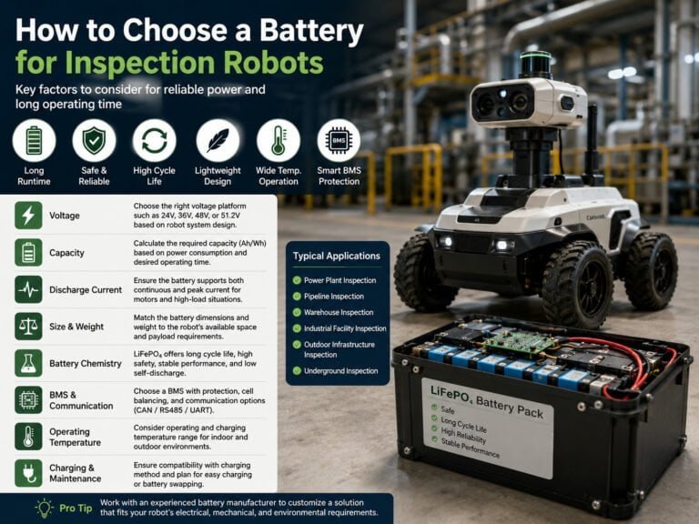 How to Choose a Battery for Inspection Robots