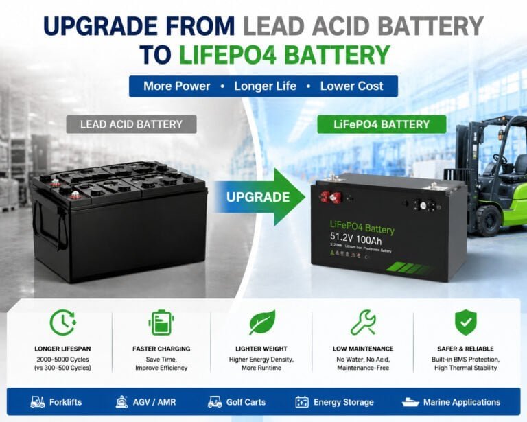 Upgrade from lead acid battery to LiFePO4 battery for industrial applications