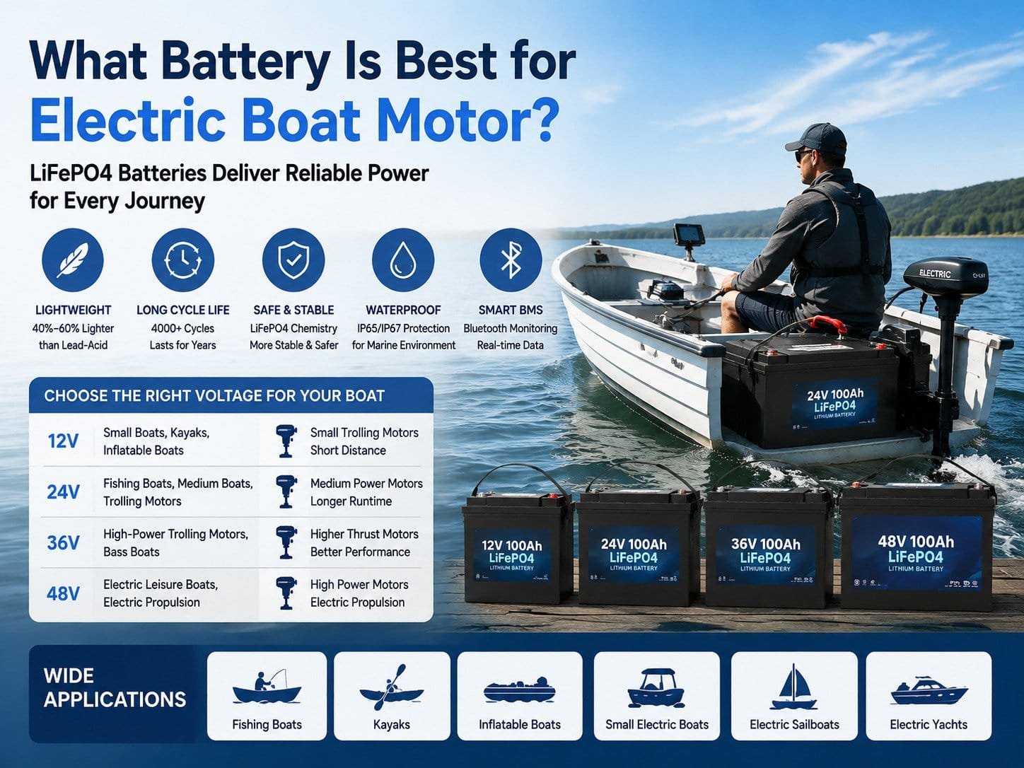 What Battery Is Best for an Electric Boat Motor
