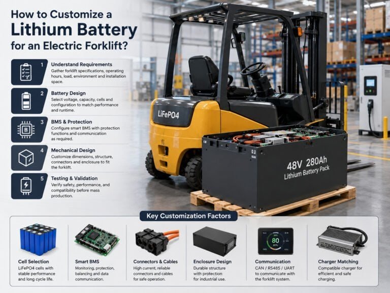 custom electric forklift battery