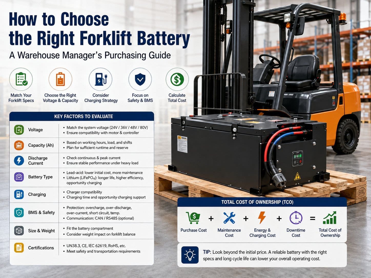 forklift battery purchasing guide
