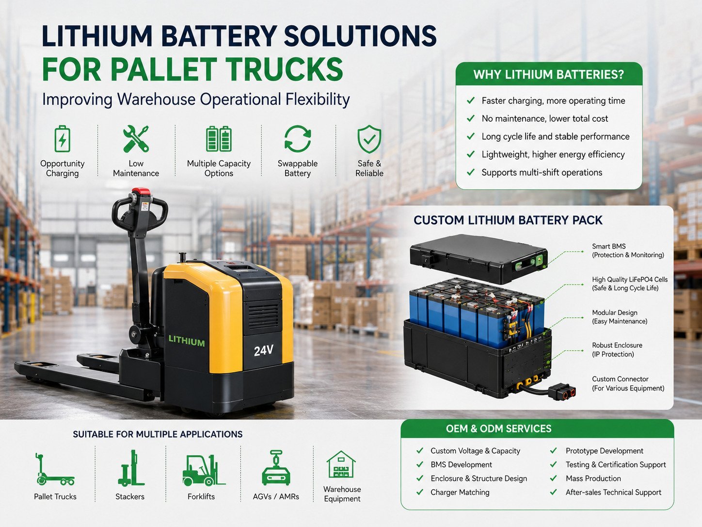 lithium battery for pallet trucks