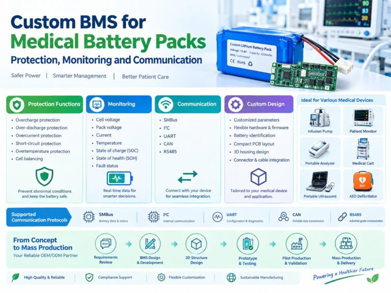 Custom BMS for Medical Battery Packs