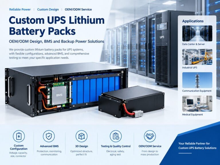 Custom UPS Lithium Battery Packs