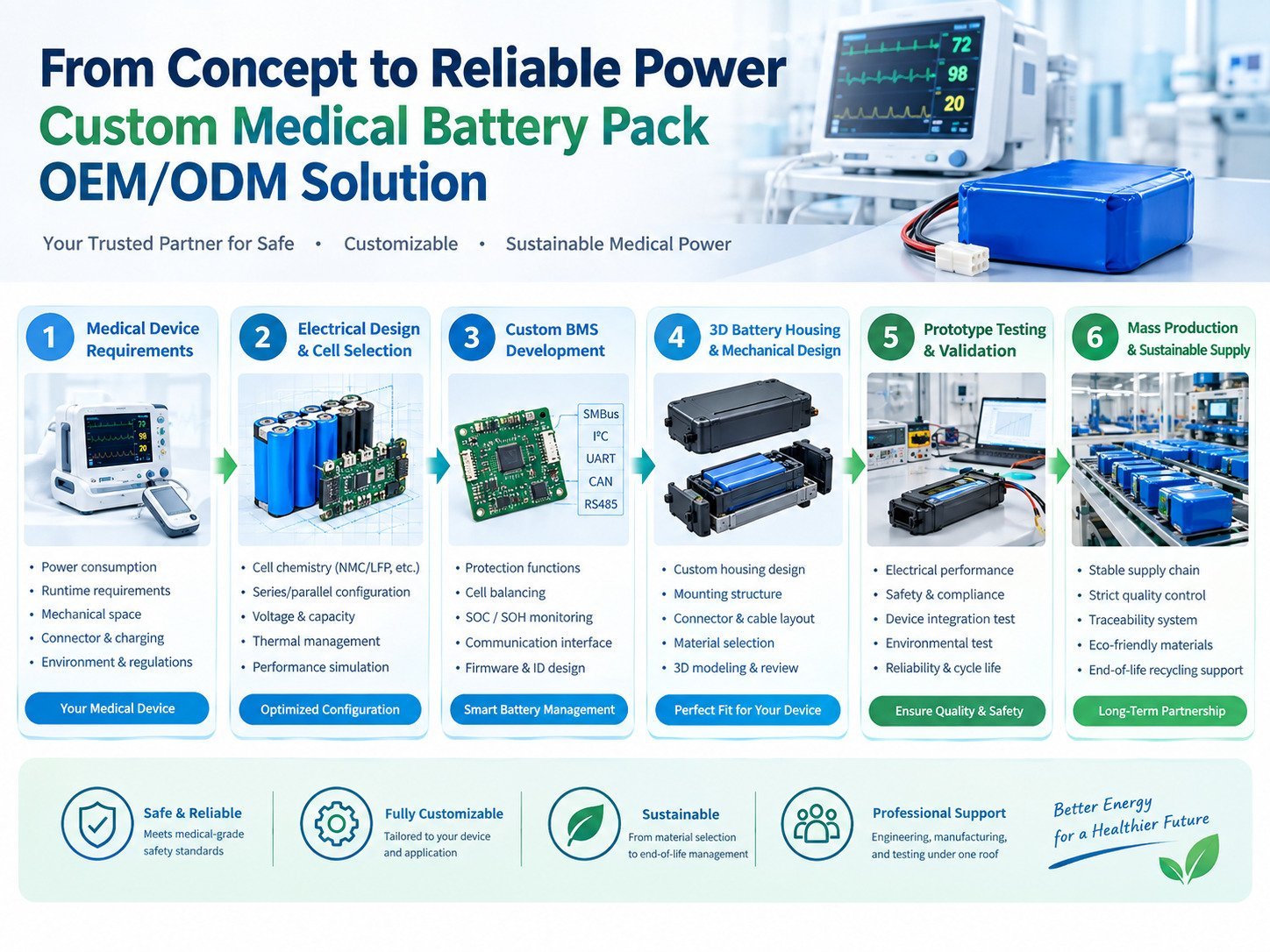 Medical Battery Pack OEM