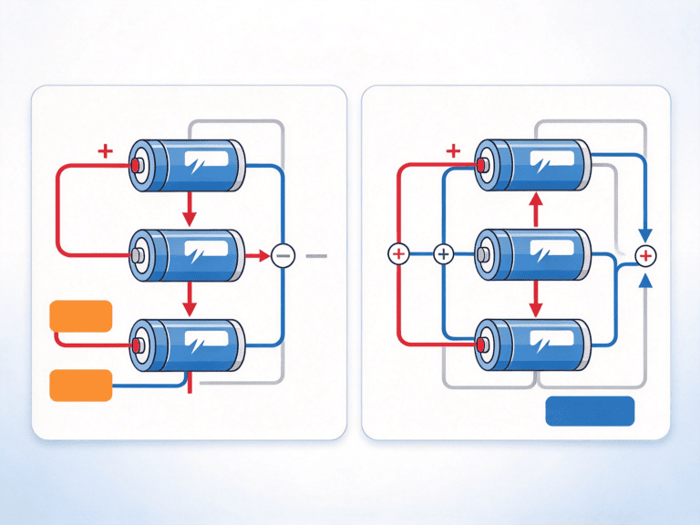 Series vs. Parallel Battery Connections