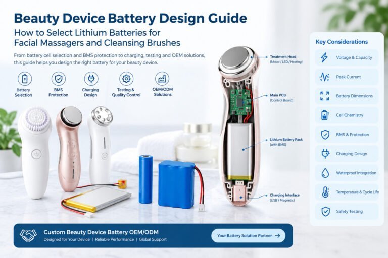 beauty device battery