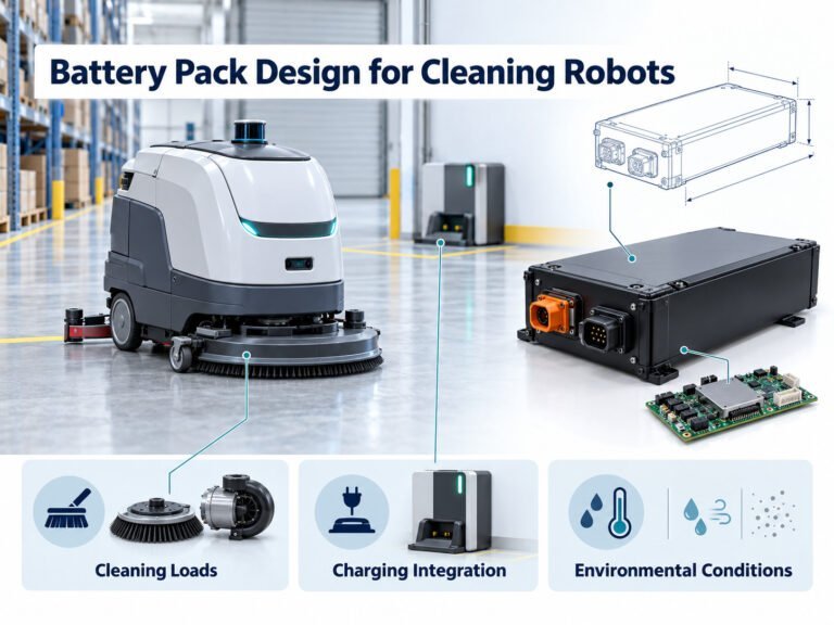 Battery Pack Design for Cleaning Robots