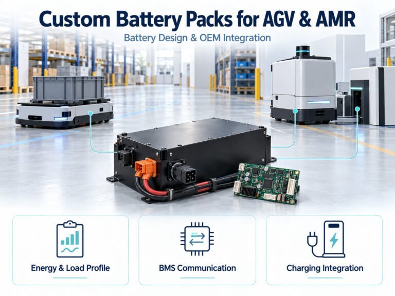 Custom Battery Packs for AGV AMR