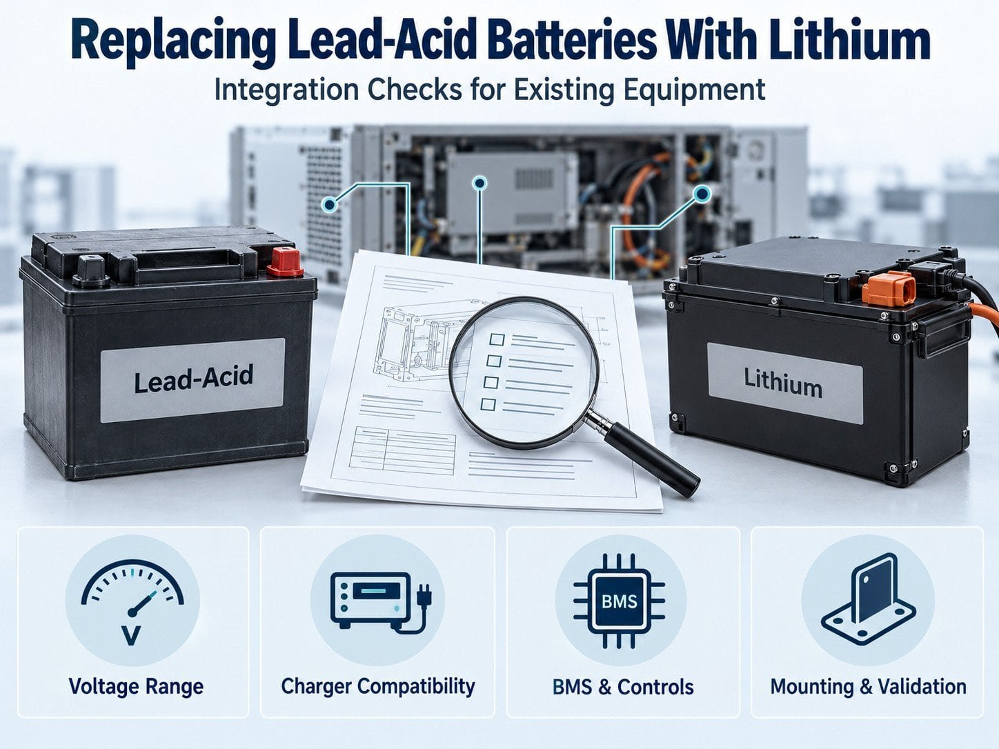 Replacing Lead-Acid Batteries With Lithium in Existing Equipment