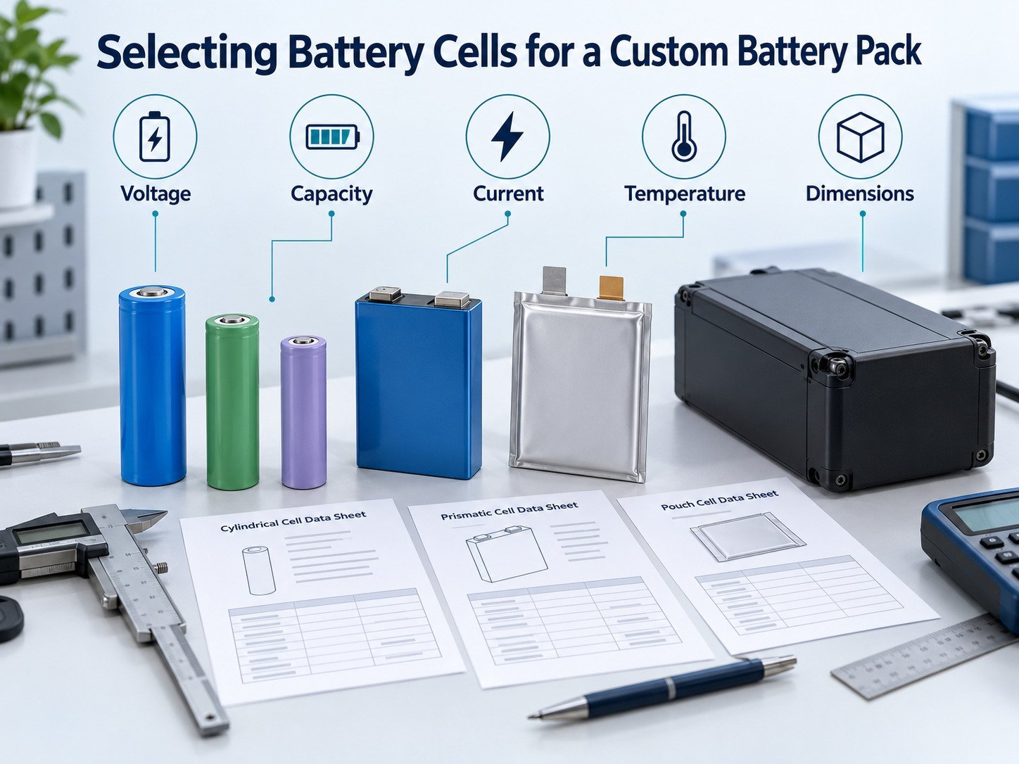 Select Battery Cells for a Custom Battery Pack
